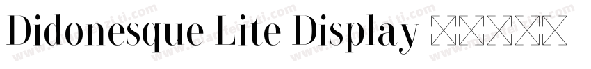 Didonesque Lite Display字体转换